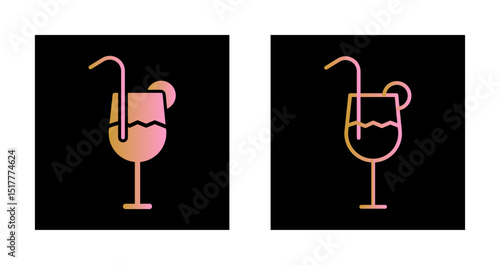 Festive Drinks Icon Design