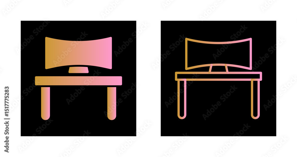 Gaming Desk Icon Design Gaming Desk Icon Design