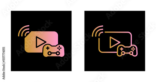Gaming Streamer Icon Design