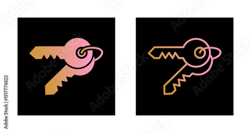 Room Key Icon Design