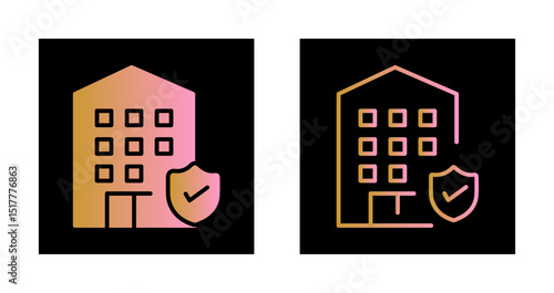 Hotel Security Icon Design
