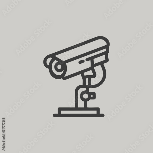 icon style image, surveillance and monitoring - professional observation and evidence gathering with complete dicretion modern line ico
