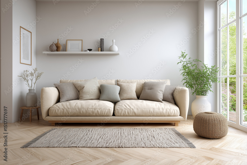 Fototapeta premium living room interior