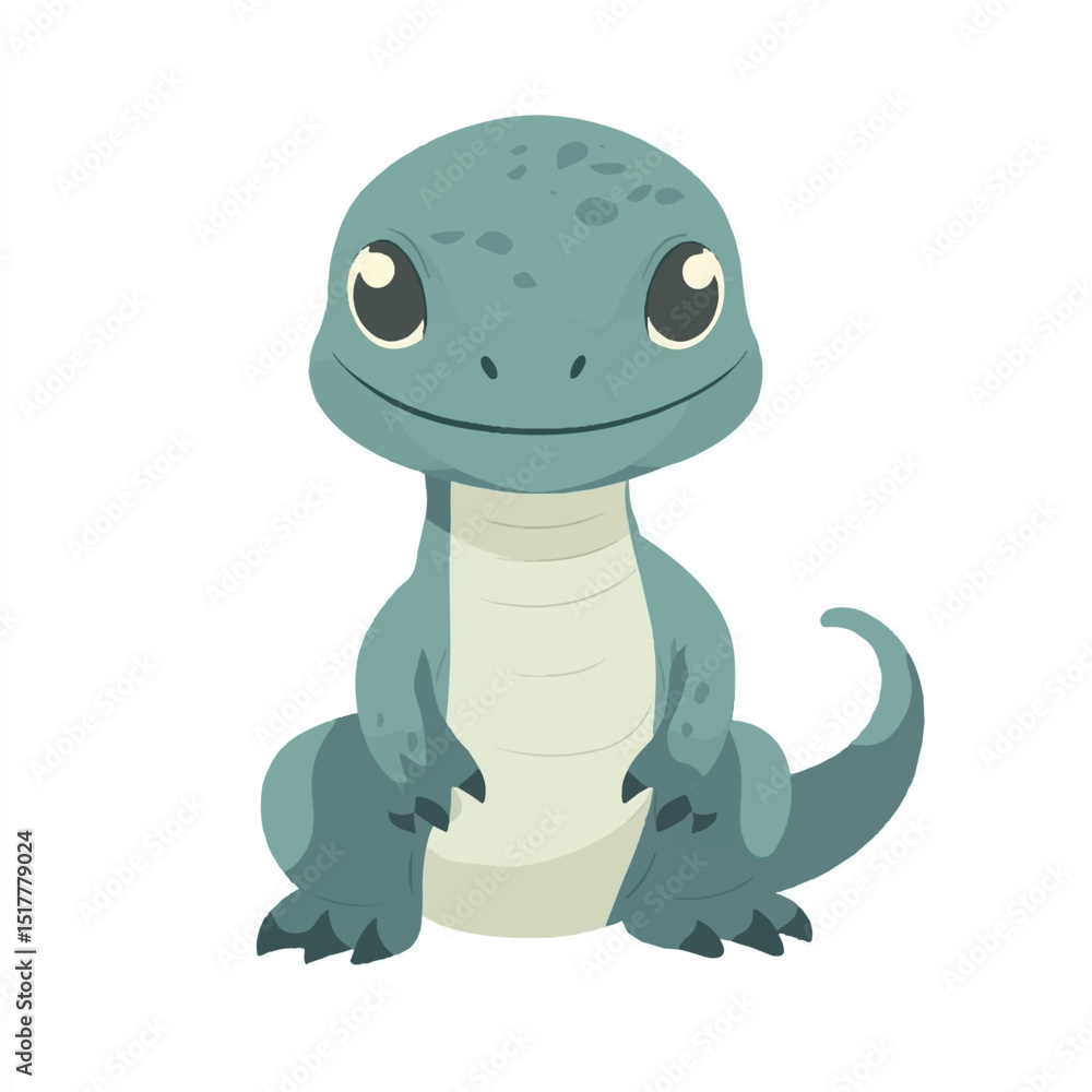 Fototapeta premium a cute small Komodo 