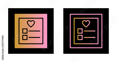 Wishlist Icon Design