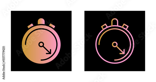 Stop Watch Icon Design