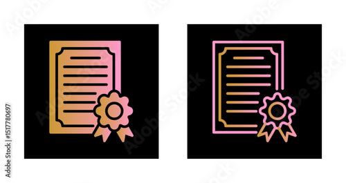 Certificate Icon Design