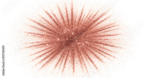 Glitter Burst in Rose Gold