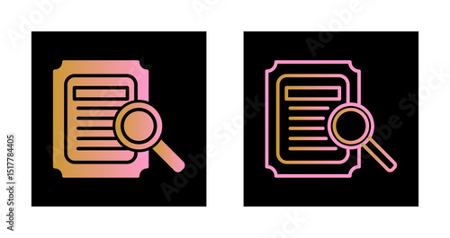 Details Looking Icon Design