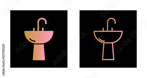 Washbasin Icon Design