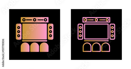 Home Theater Icon Design