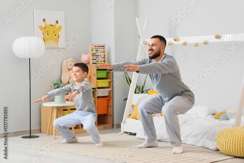 Happy father with his son i...