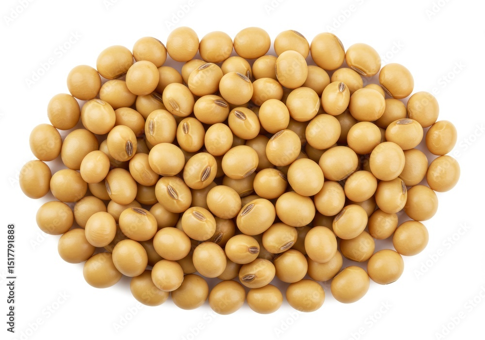 Pile of Fresh Soybeans on White Background, Healthy Food Concept Pile of Fresh Soybeans on White Background, Healthy Food Concept
