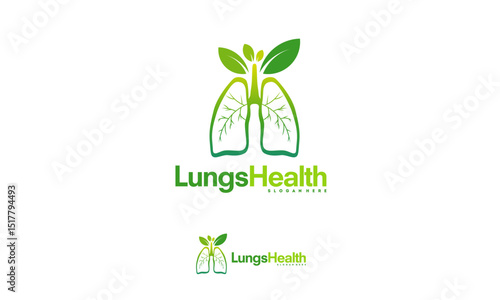 Illustration of lungs with leaves, representing lung health.
