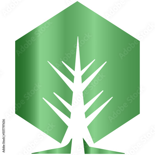 Distinguished arboreal silhouette shapes portraying serenity, prestige, and unseen luxury