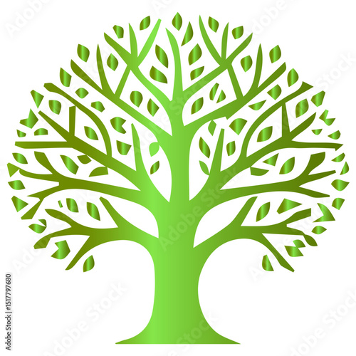 Ethereal luxe forest gradients creating an affluent spectrum of polished light