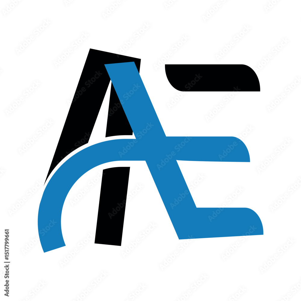 Obraz premium ae logo design template. 