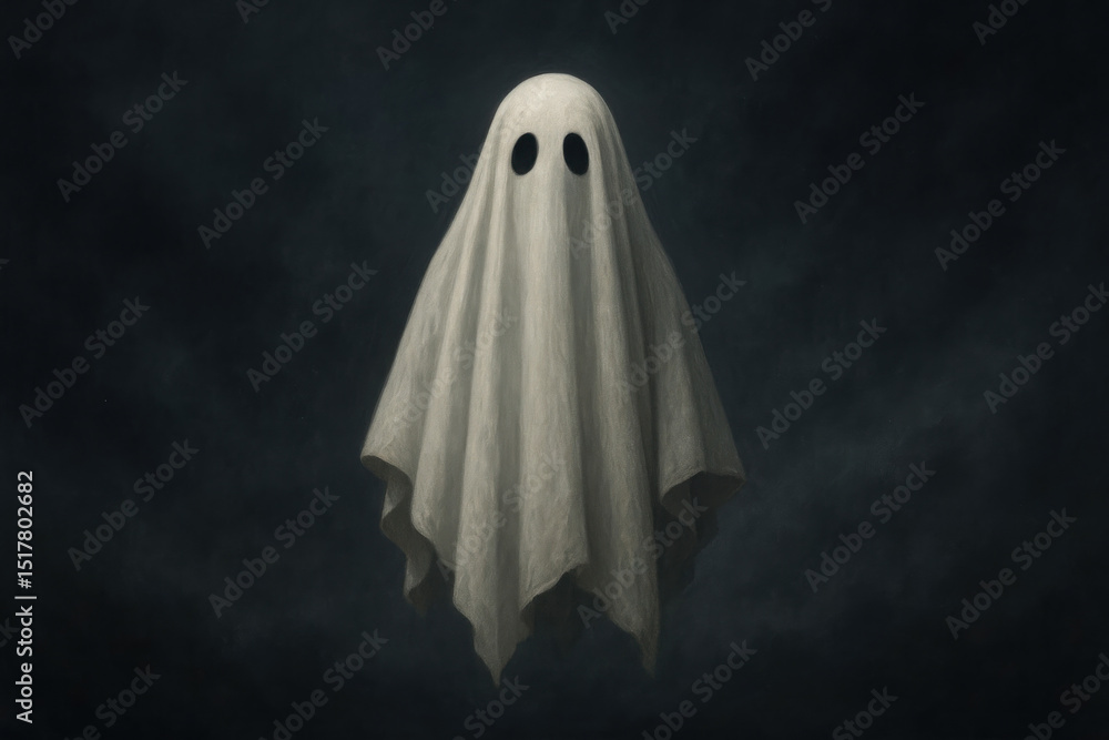 Ghost flying through the air. Ghost flying through the air.