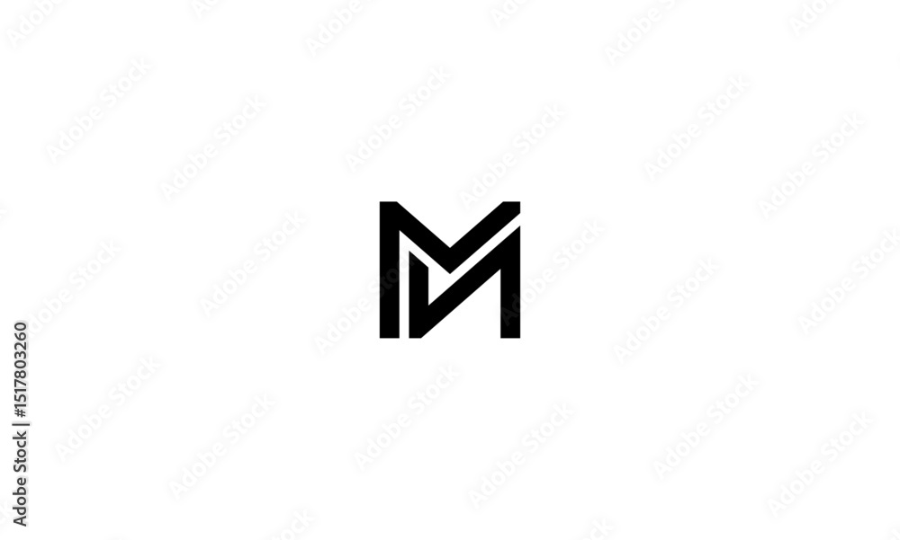 MN initial letters, monogram logo MN initial letters, monogram logo