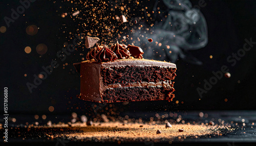 chocolate cake studio food photography