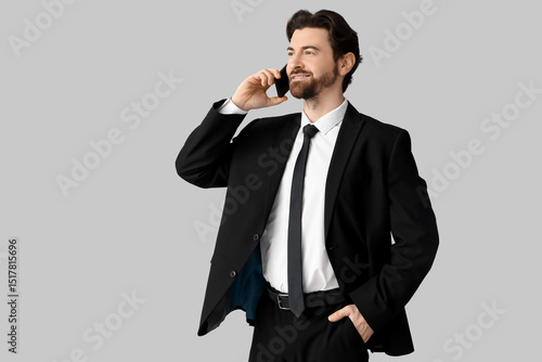 Handsome businessman in sty...