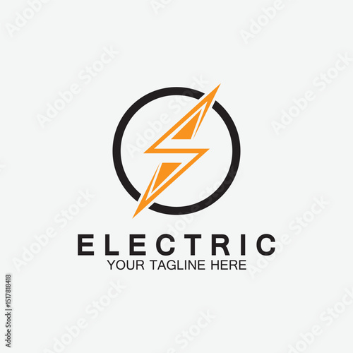 Free Download lightning thunderbolt electricity logo design template - GFXLoad