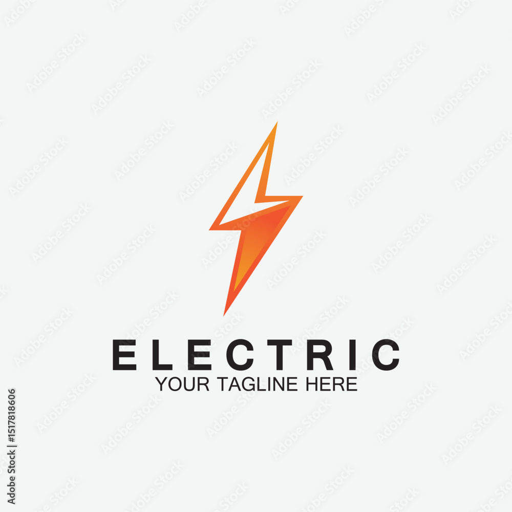 lightning thunderbolt electricity logo design template lightning thunderbolt electricity logo design template