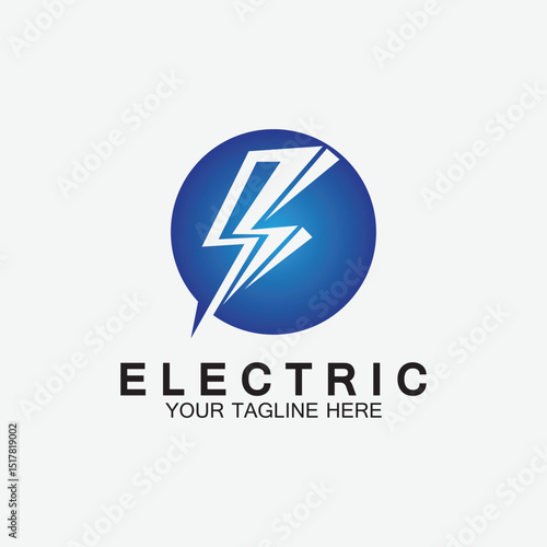 Free Download lightning thunderbolt electricity logo design template - GFXLoad