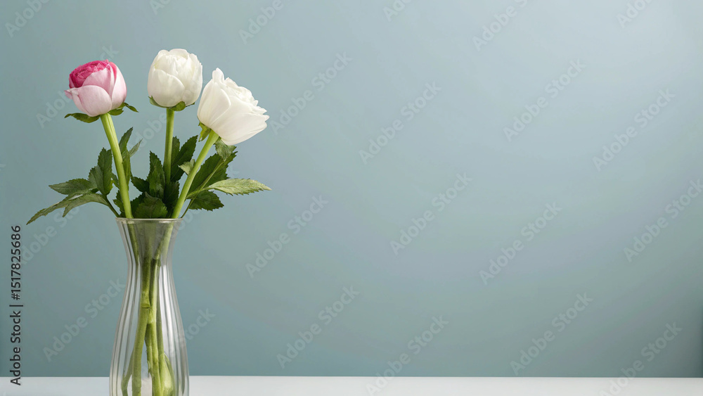 Fototapeta premium Trendy Abstract Backgrounds: Minimal Floral Designs for Creatives