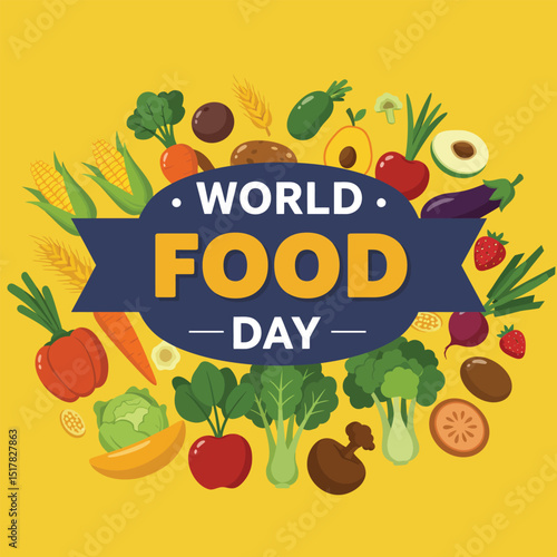 Food Safety Day (WFSD) celebrated on 7 June every year, aims to draw attention and inspire action to help prevent, detect and manage foodborne risks. Vector illustration.
