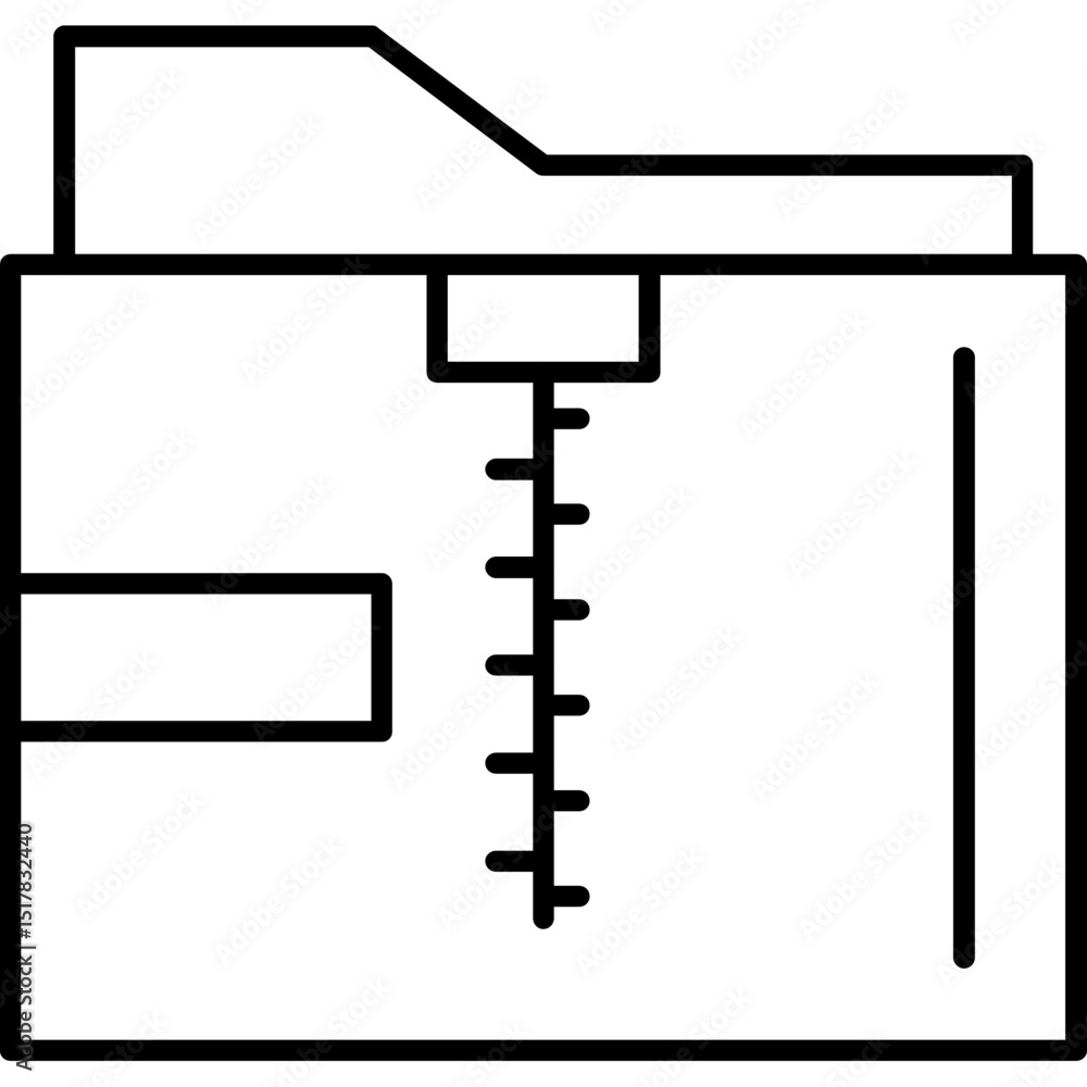 Obraz premium Compressed Folder Icon