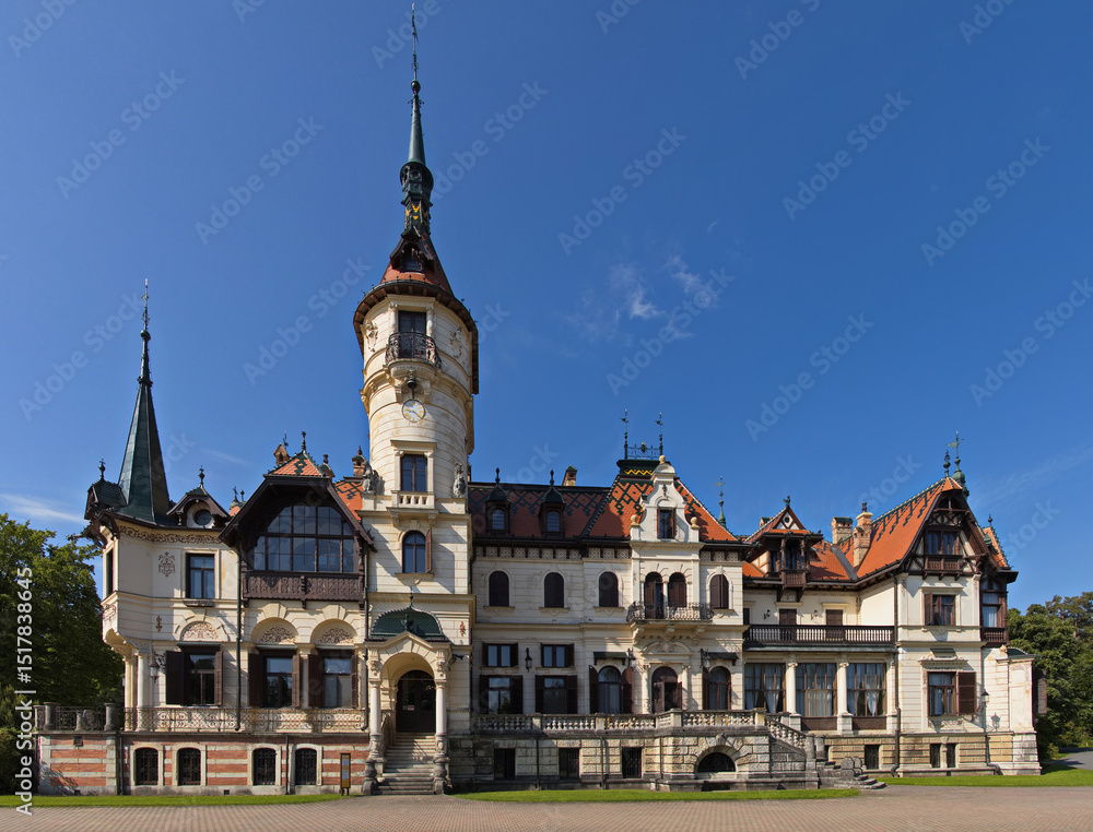 Obraz premium Castel Lesna at Zlin, South Moravian Region, Moravia, Czech Republic, Europe, Central Europe 