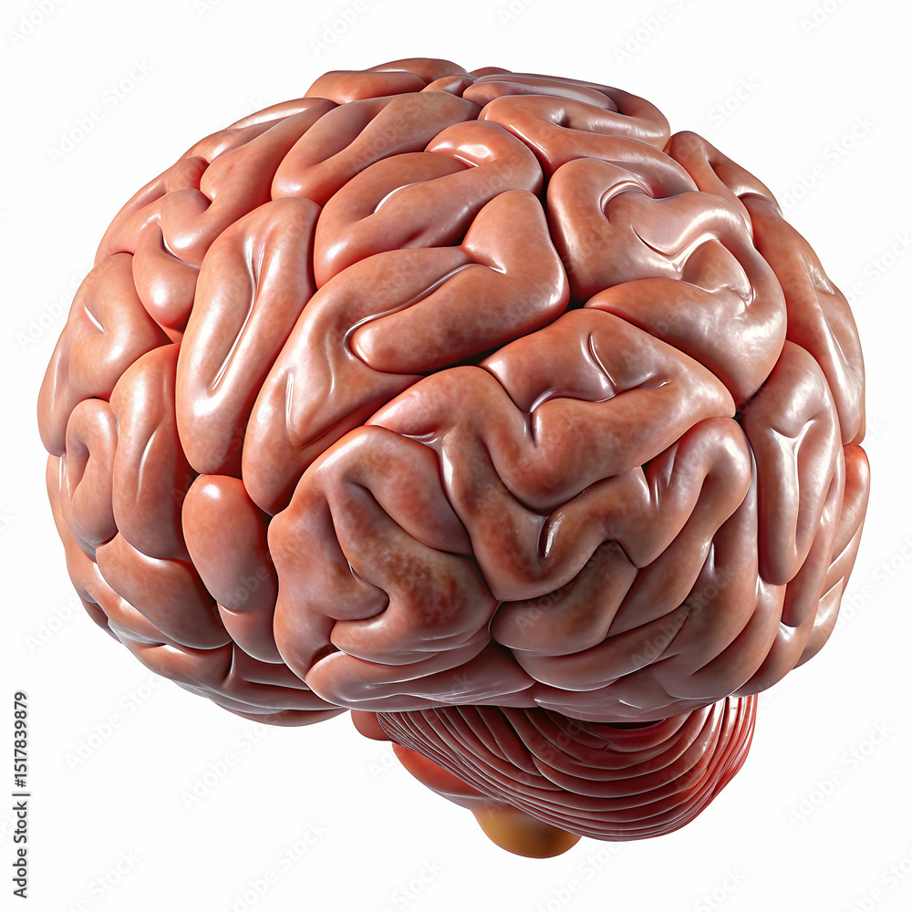 Human Brain Anatomy Detailed 3D Render of the Cerebrum and Cerebellum Human Brain Anatomy Detailed 3D Render of the Cerebrum and Cerebellum
