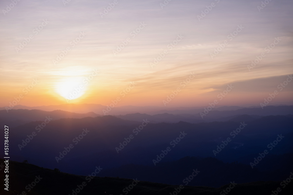 Beautiful colorful sunset in the mountains. Beautiful colorful sunset in the mountains.