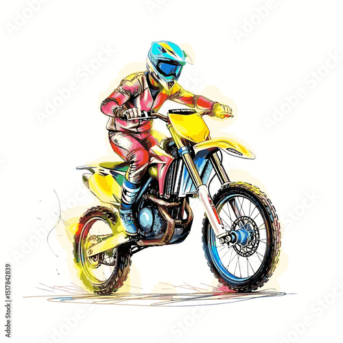 motocross vector art