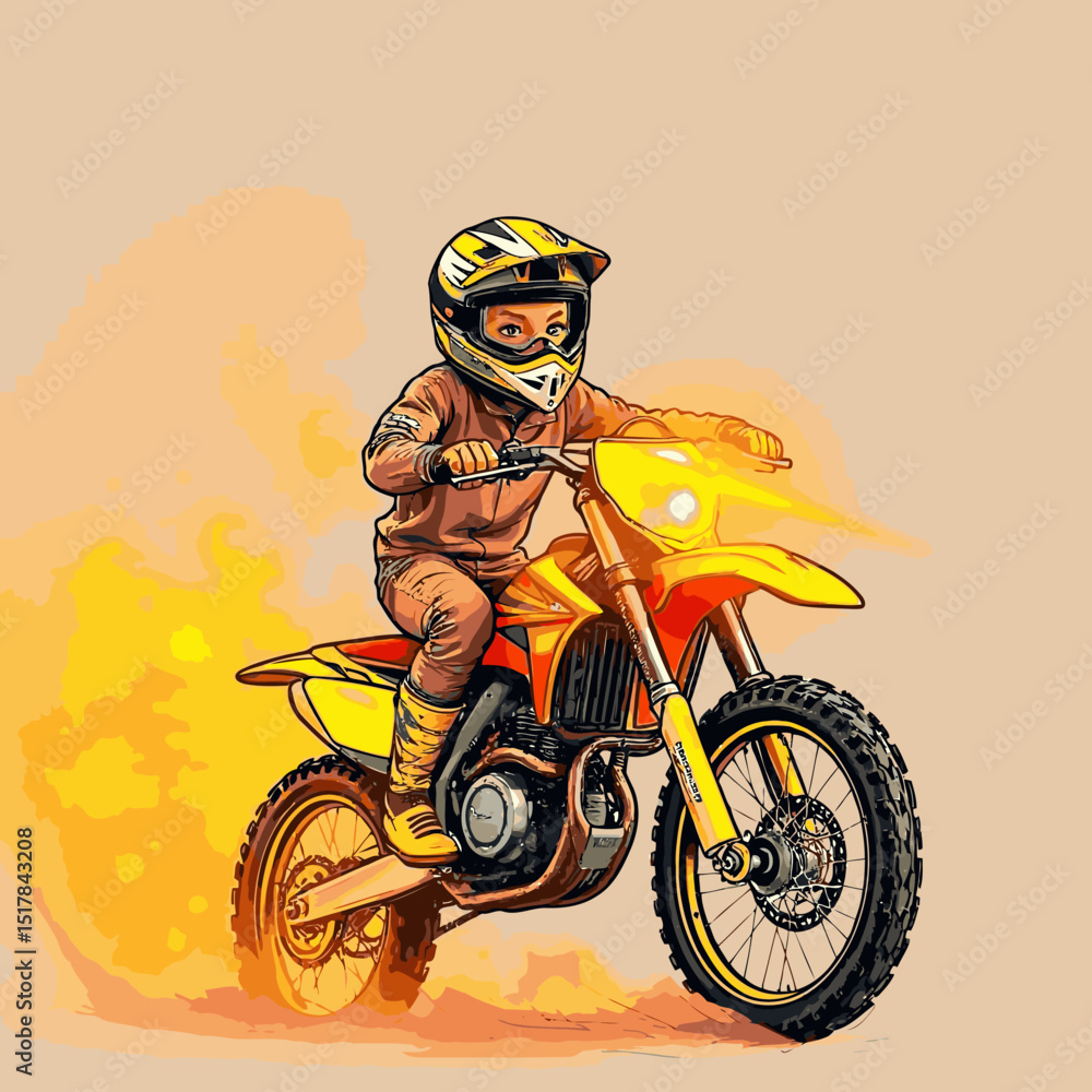 Obraz premium motocross vector art