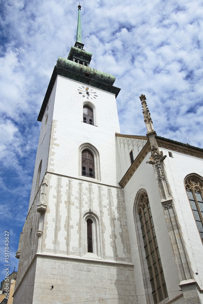 Obraz premium Church of St. James in Brno, South Moravian Region, Czech Republic, Europe, Central Europe 