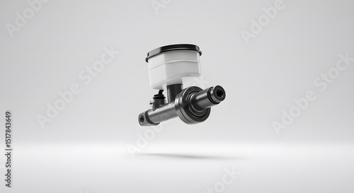 High-Resolution 3D Render of a Modern Automotive Brake Master Cylinder