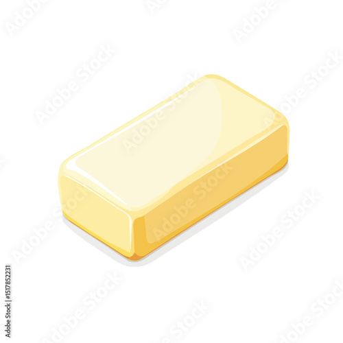 My Simple flat 2D icon butter stick isolated on transparent background, vector, flat design, animation design, vector, flat design, animation design, simple flat 2D icon, minimalist design