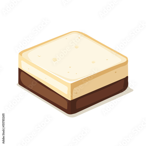 My Simple flat 2D icon halva slice isolated on transparent background, vector, flat design, animation design, vector, flat design, animation design, simple flat 2D icon, minimalist design