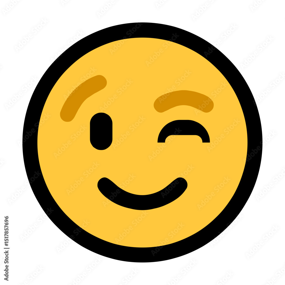 Fototapeta premium Winking Emoji