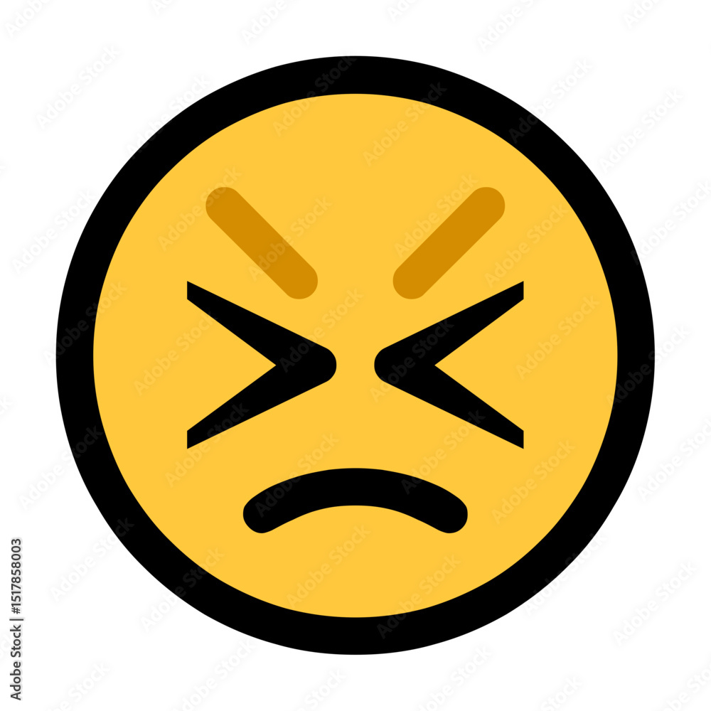Fototapeta premium Angry Emoji