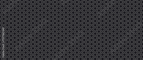 Black and gray hexagon pattern and background