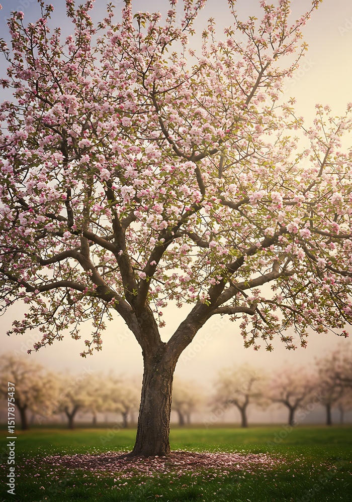 Obraz premium Misty Dawn's Embrace