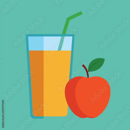 Apple Carrot Juice Glass