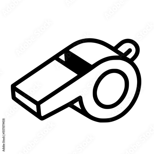 Minimalist Whistle Vector Icon