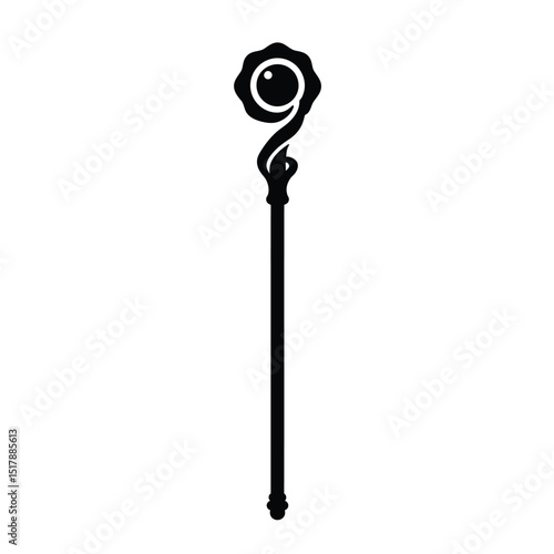 Ornate staff magical wand wizard sorcerer witch