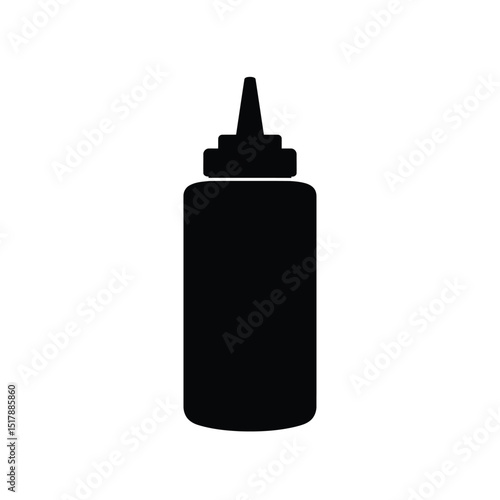 Condiment bottle squeeze bottle sauce dispenser