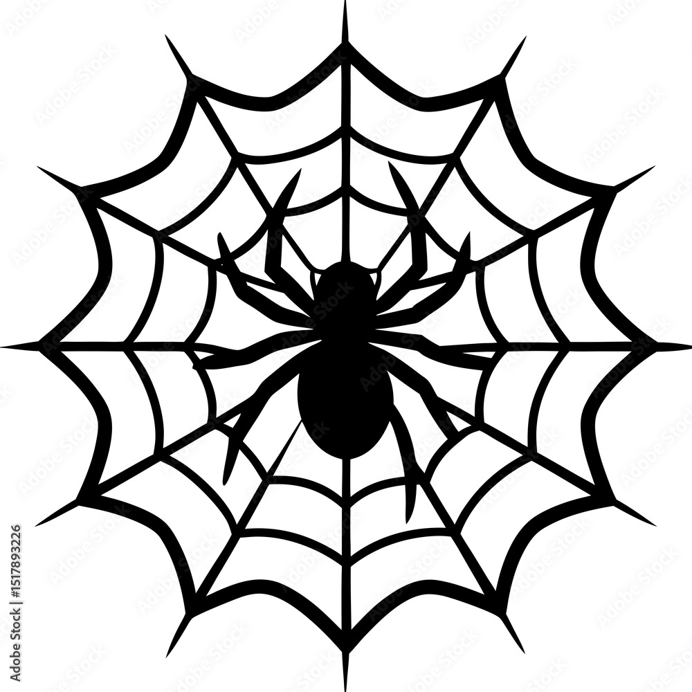 Obraz premium spider and web