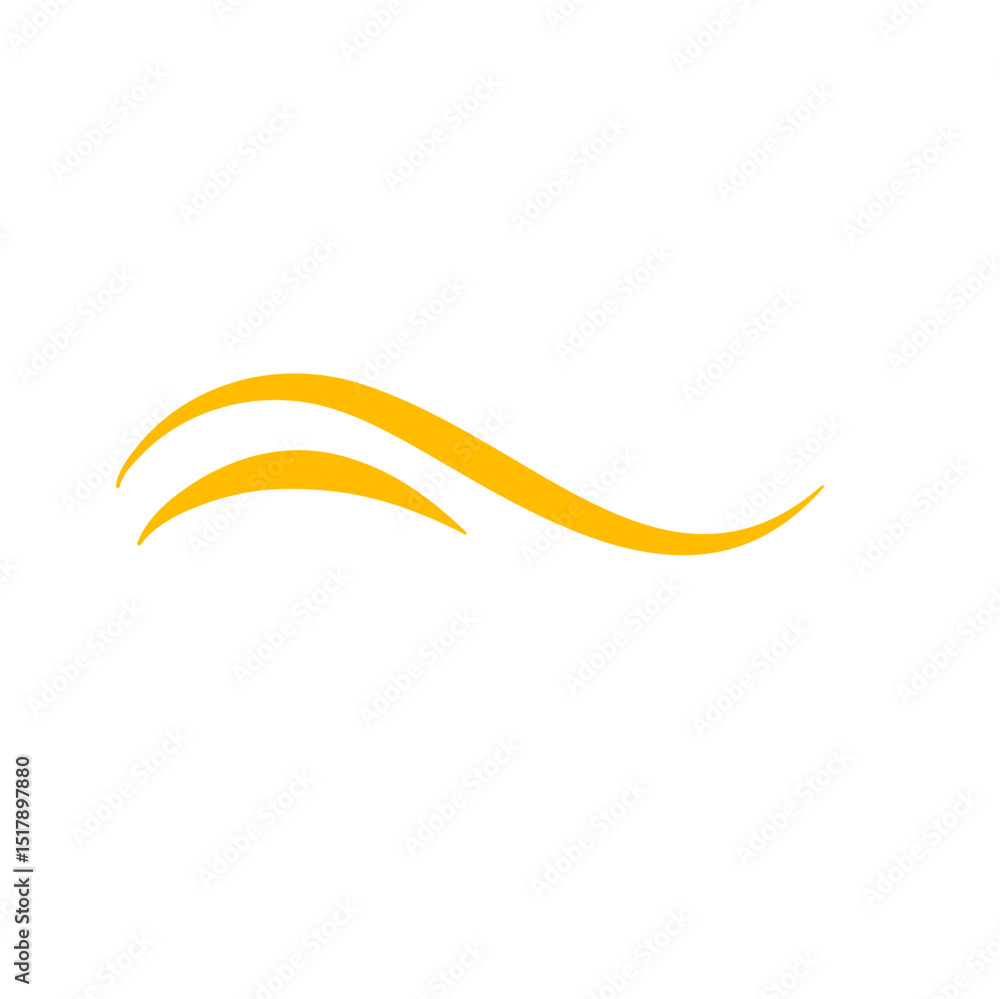 Obraz premium Gold swish vector 